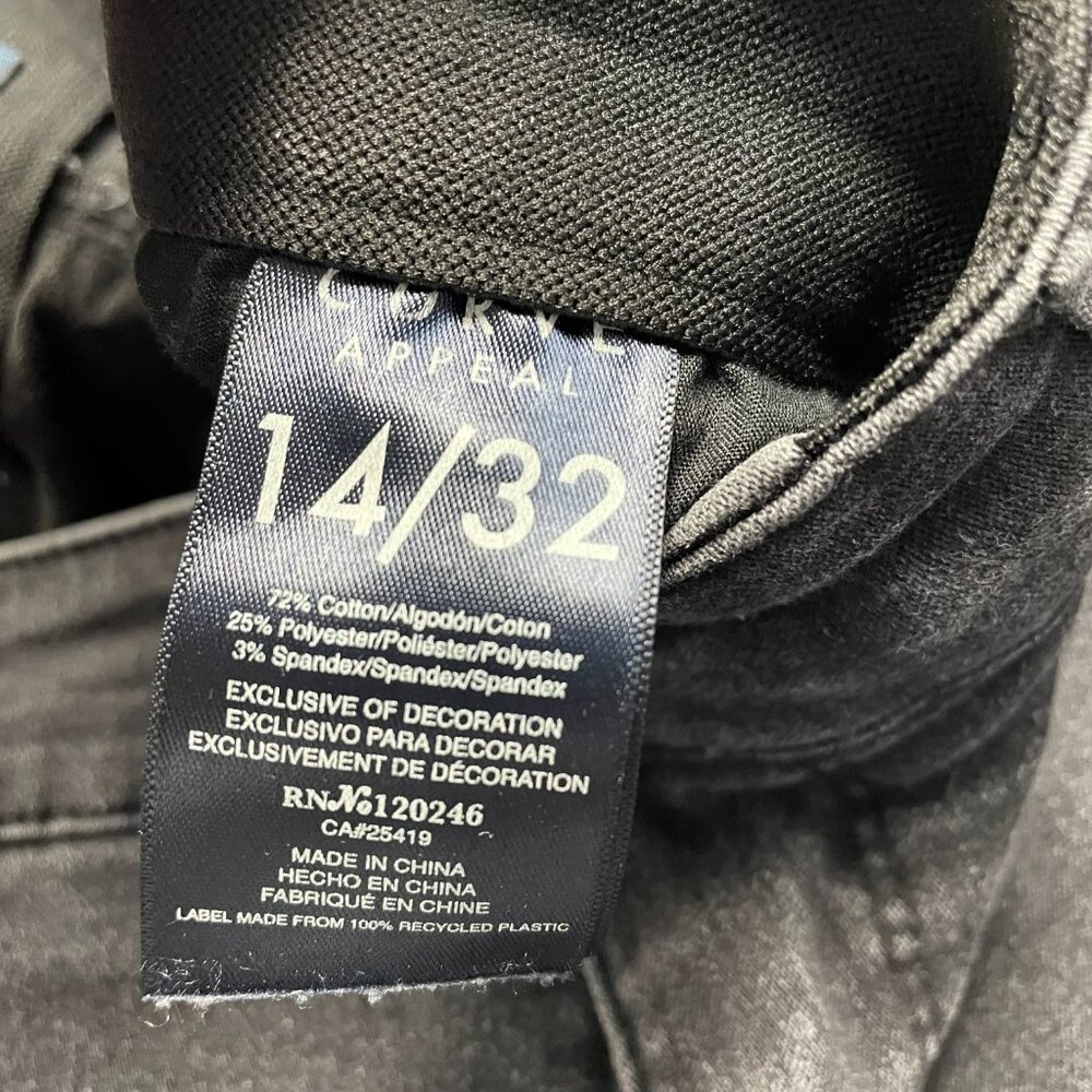 Curve Appeal Black Jeans Size 14 - Picture 5 of 6